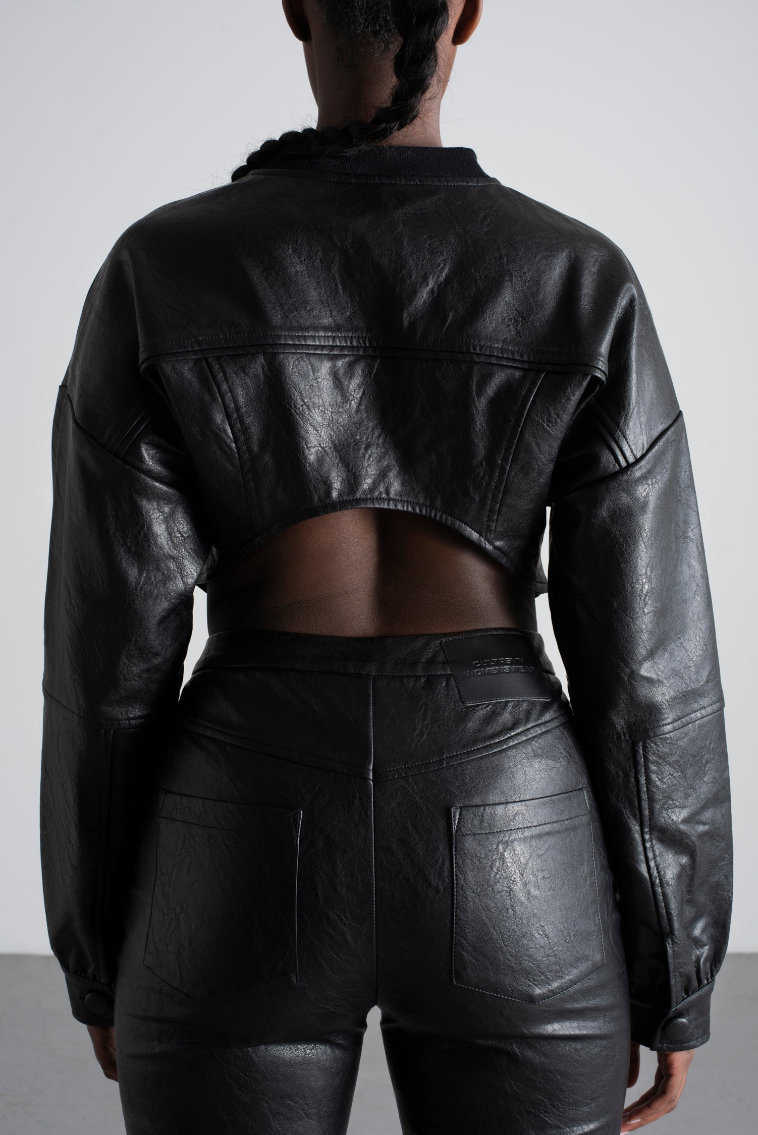 Onyx Black Leather Jacket image 5