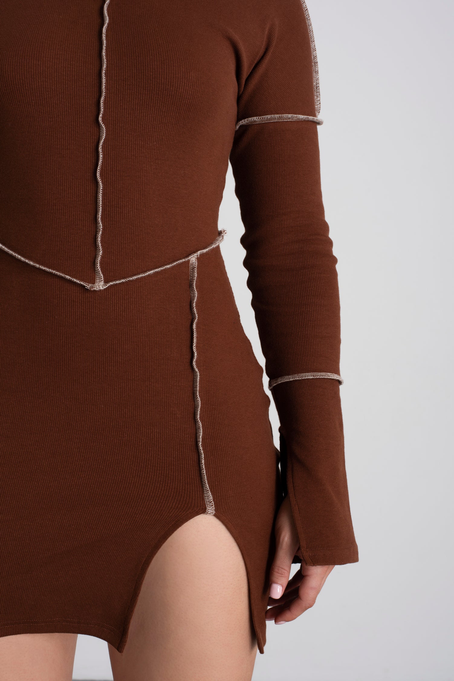 Demure Brown Dress image 5