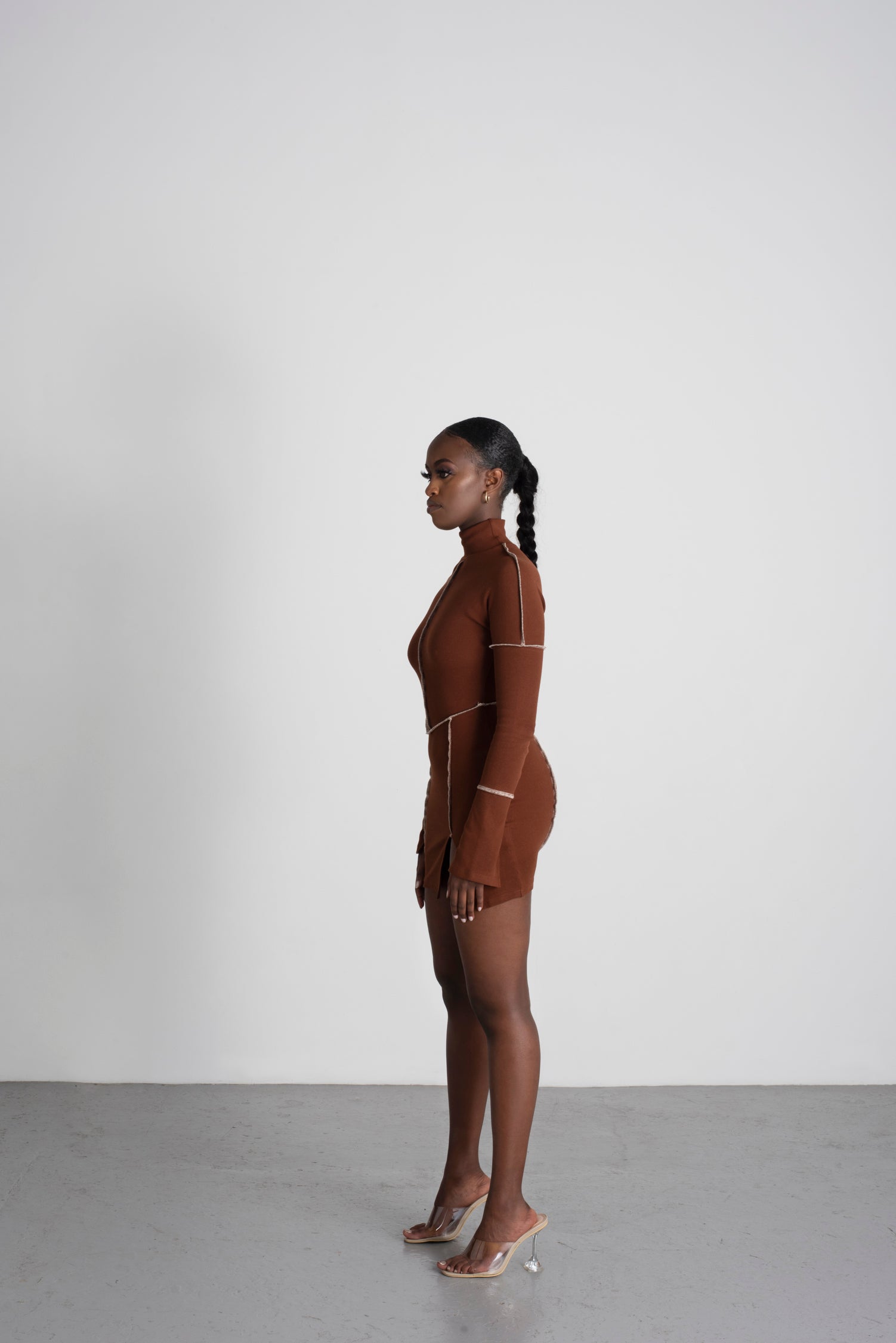 Demure Brown Dress image 2
