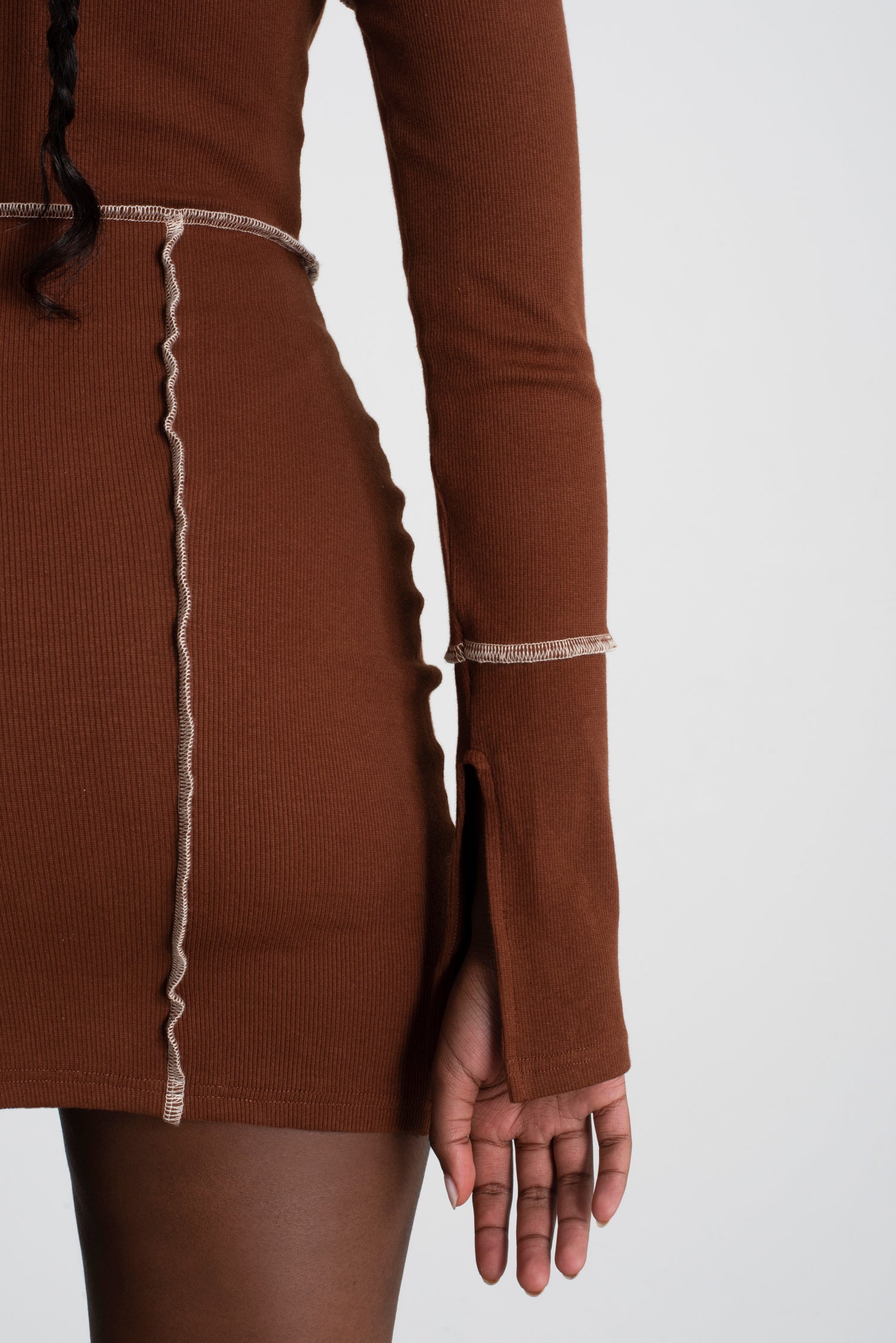 Demure Brown Dress image 7