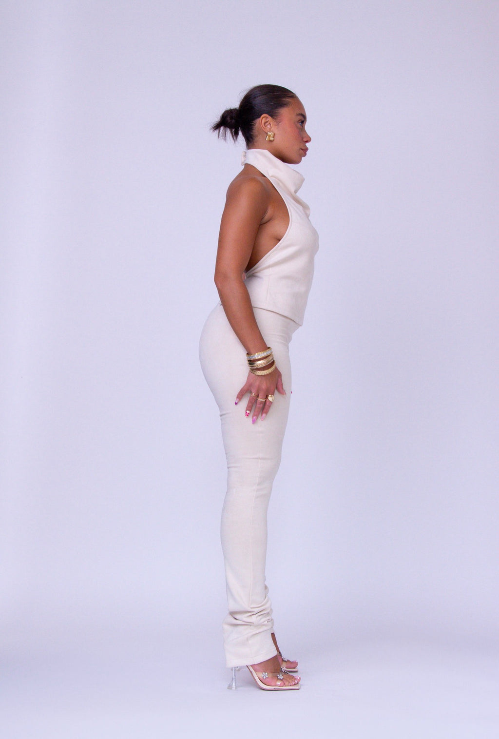 YURI STRETCH SUEDE SET